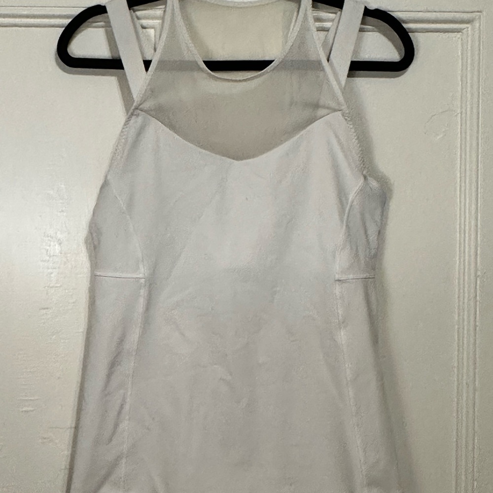 Lululemon Athletica Running In The City White Tank Top